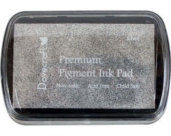 Dovecraft Premium Pigment 'Silver' Ink Pad