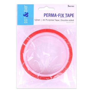 Dot & Dab Perma-Fix Doppelseitiges Klebeband 12 mm x 5 m