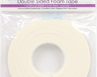 Dovecraft Essentials White Double-Sided Foam Tape 2mm