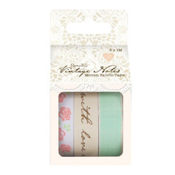 Papermania 'Vintage Notes' Woven Fabric Tape