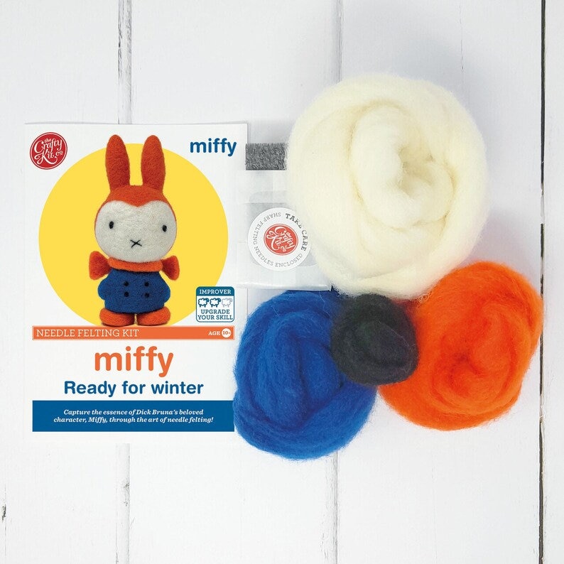 The Crafty Kit Company 'miffy Ready for Winter' Needle Felting Kit Etsy