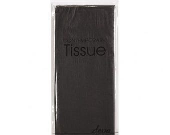Luxury Jet Tissue Paper Pack 4 Large Sheets