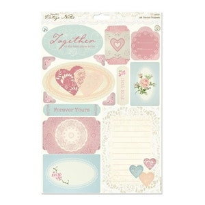 Papermania 'Vintage Notes' 'Icons' gestanste A4-toppers