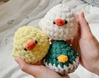 Cozy Duck Crochet Pattern - Easter Duck Amigurumi Pattern - PDF Crochet Pattern - Crochet Animals - Cute Crochet Pattern - Yellow Duck