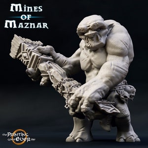 Miniatura de Troll de montaña para juegos de rol de mesa