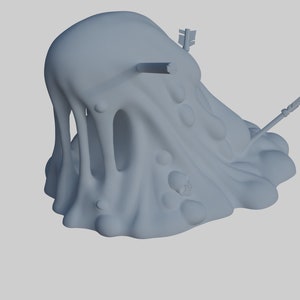 Slime miniature for tabletop RPGs