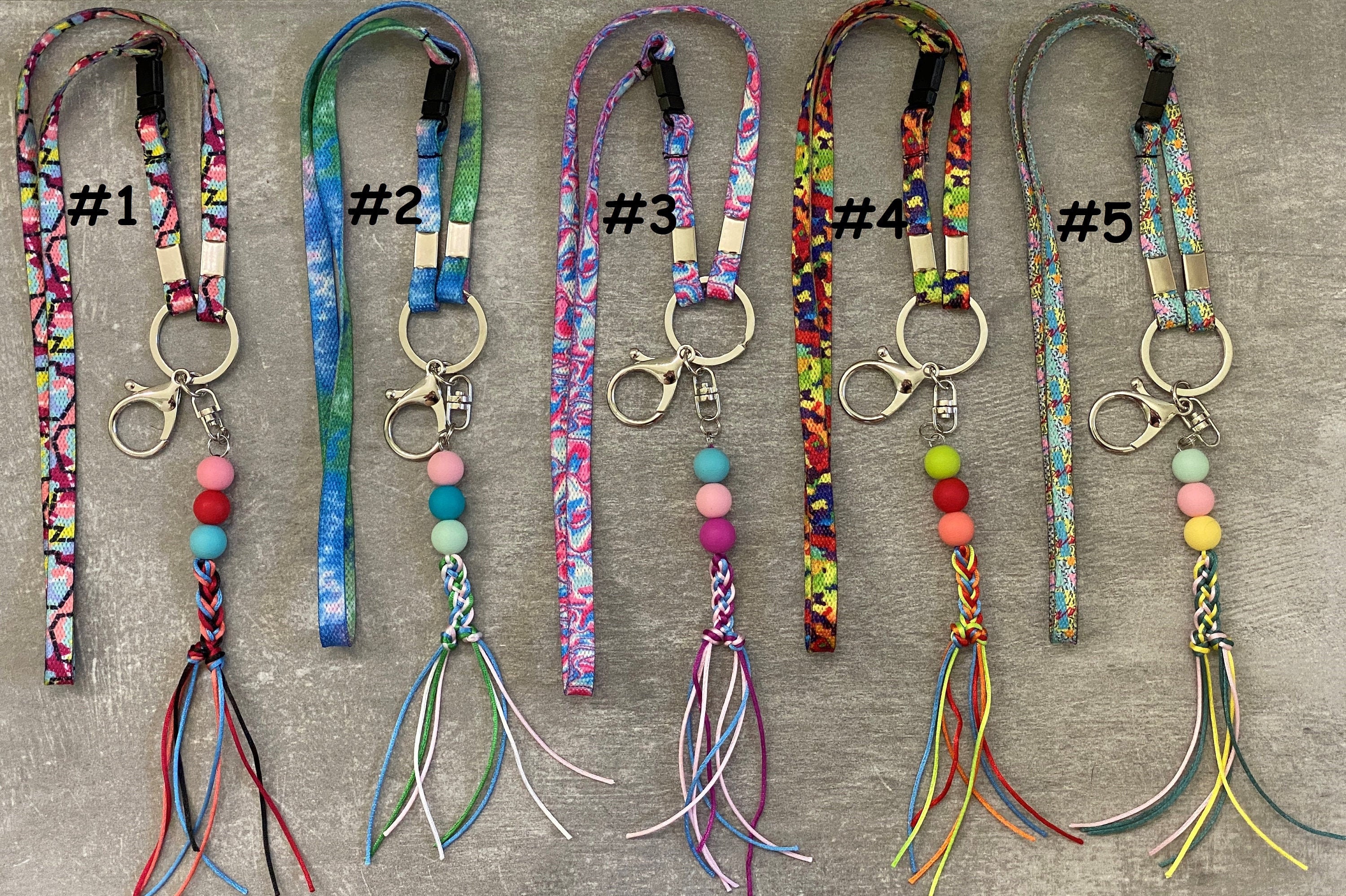 Colorful Lanyard for Keys ID Badges Wear Around Neck or Key Etsy Canada