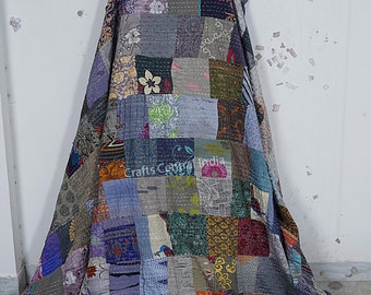 Edredón de retazos bohemio Edredón Kantha Edredones vintage hechos a mano Ropa de cama tamaño king Boho Manta Colcha Acolchado Edredones hippies a la venta