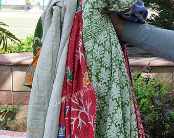 Quilts for sale, Twin size quilts, Cotton Kantha Quilt, Home & Decor Quilts