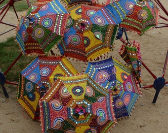 Wholesale Lot 5 Indian Wedding decoration Umbrellas Decor Umbrellas Mehndi Decor Umbrella Party Parasol Wedding decor Umbrellas Parasols Sun