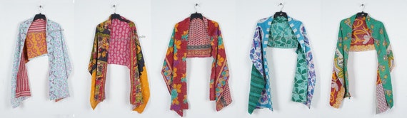 Vintage Cotton Indian Kantha Scarf Scarves Stole Bohemian Hippie Handmade Bohemian Dupatta Reversible Shawl Neck