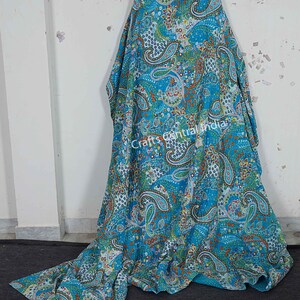 Indian Handmade Paisley Design Kantha Quilt Cotton Kantha Blanket Hand Stitched Kantha Bedspread Bohemian Kantha Beach Throw