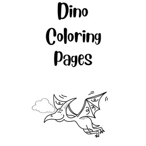 Dino Coloring Pages (3 pages)