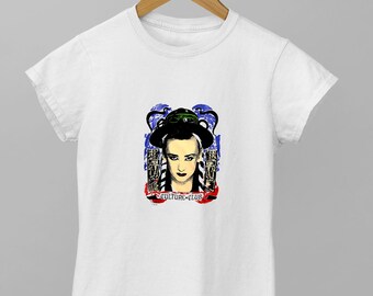Boy George Culture Club Concert T Shirt Authentic Vintage 84 Support of Colour By NumbersLP Boy George,A Kiss Across The Ocean Tour
