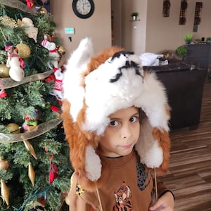 Real Alpaca Fur Winter Hat | Adult Size | Handmade | Baby Alpaca | Rave Hat | Best Valentine&#39;s Present