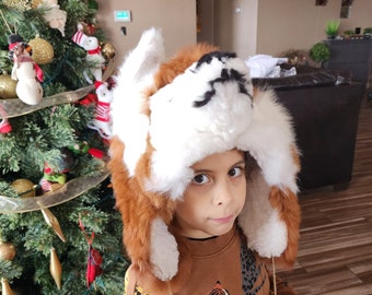 Handmade Baby Alpaca Fur Winter Hat | Novelty Rave Hat