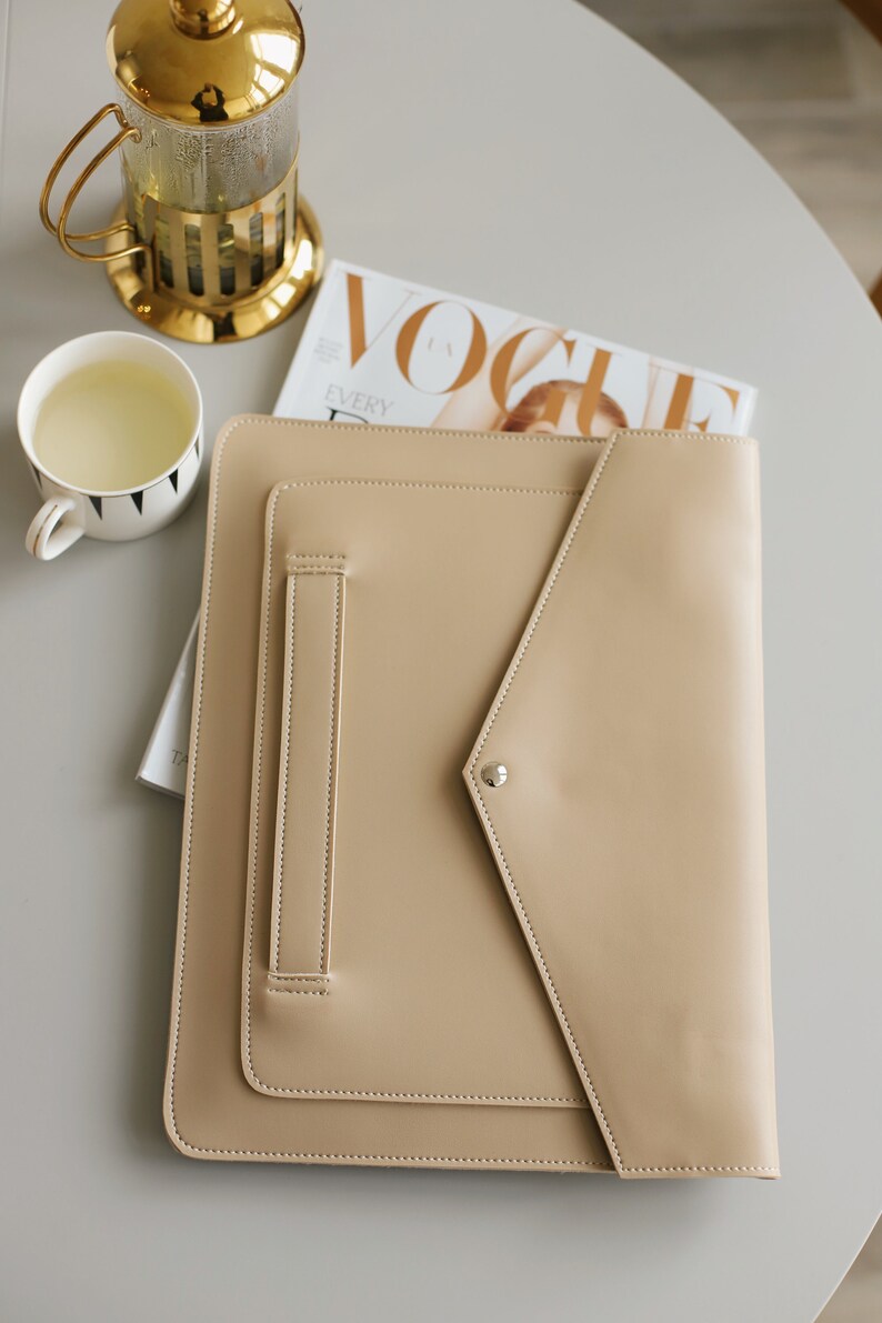 Laptop Sleeve, Leather Laptop Case, Laptop Bag, Handmade Gift for Her