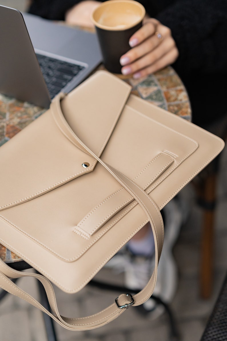 Laptop Sleeve, Vegan Leather Laptop Case, Laptop Bag, Handmade Gift for
