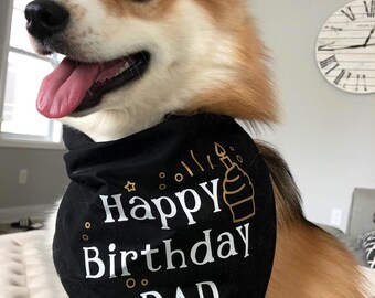 Birthday Dog Bandana Birthday Dog Gift Monogrammed Dog Bandana Dog