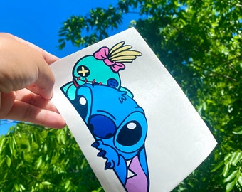 Layered Stitch and Doll | Permanent Vinyl Decal