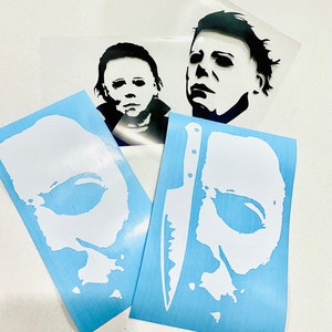 Michael | Myers | Face | Mask | Halloween | Permanent | Vinyl Decal