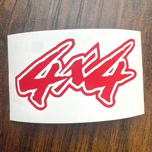 4X4 | Decal | Permanent Vinyl | Waterproof