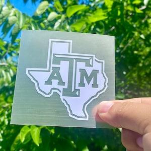 Texas | A & M | Permanent Vinyl Decal