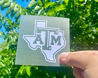 Texas | A & M | Permanent Vinyl Decal