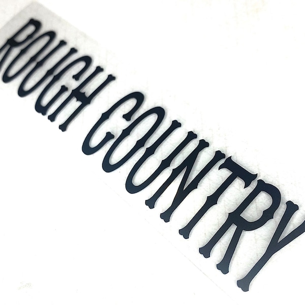 Rough Country | Permanent | Vinyl Decal