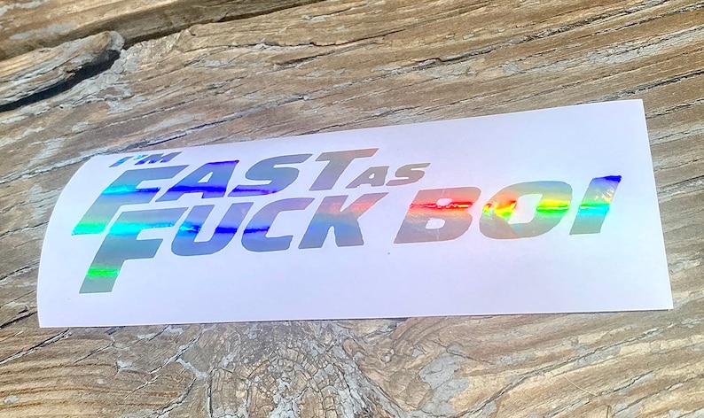 Fast AF Boi Decal - Etsy