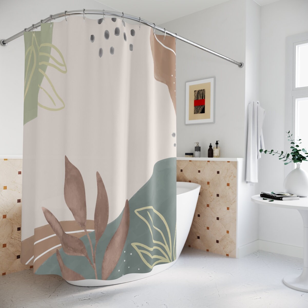 Bathroom Sets With Shower Curtain and Rugs and Accessories Etsy Ireland