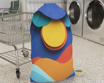 Laundry Bag Paper Sun and Sand Colors, Students Laundry Bag, Washing Machine Laundry Bag, University Laundry, Laundry room bag, clothes bag