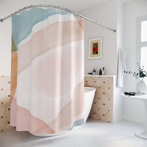 Pink Shower Curtain Etsy