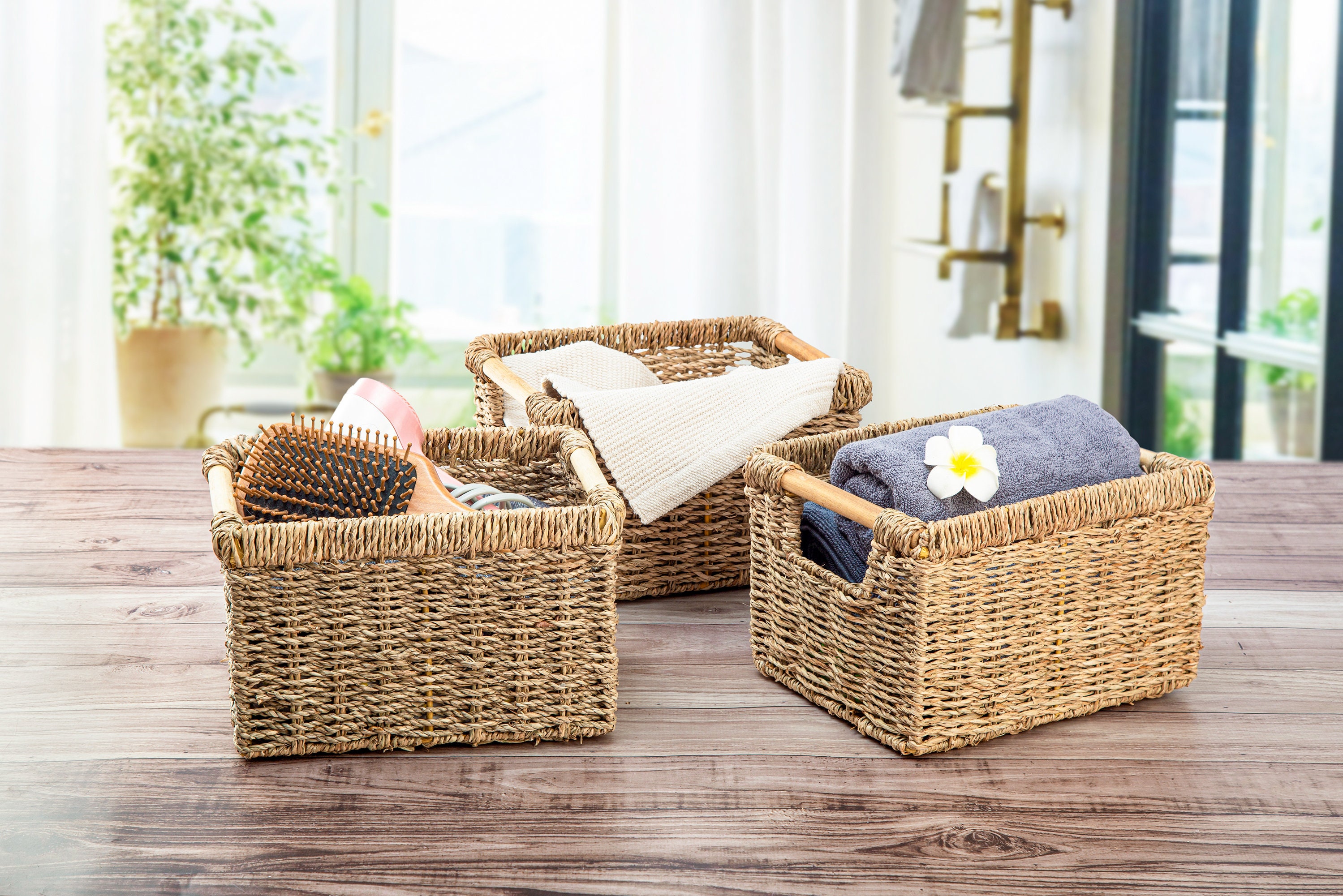 Large seagrass basket deals