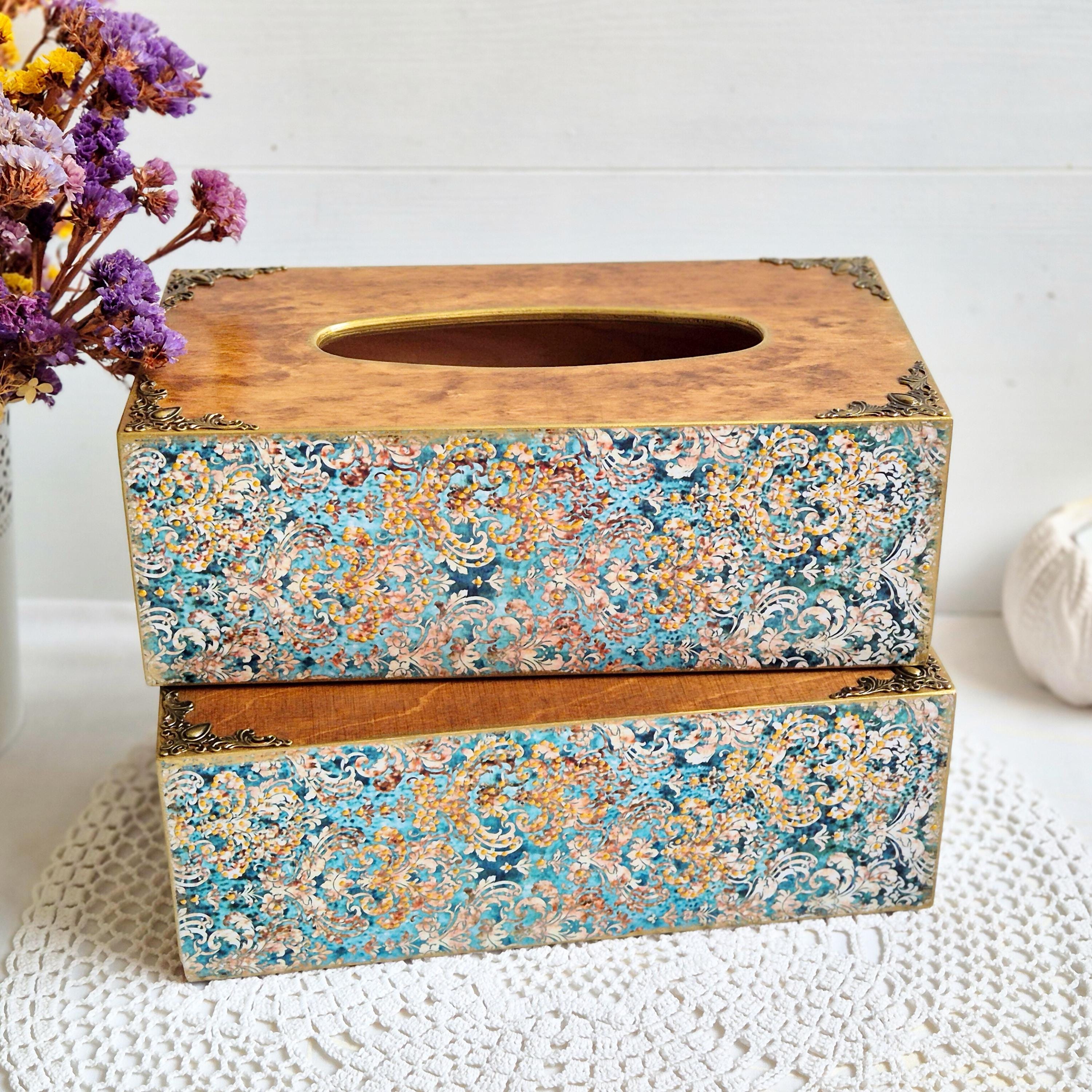 Porta Fazzoletti Retrò In Legno A Forma Di Libri Antichi 26x15x10 Cm: Scatola Per Fazzoletti E Piccoli Oggetti
