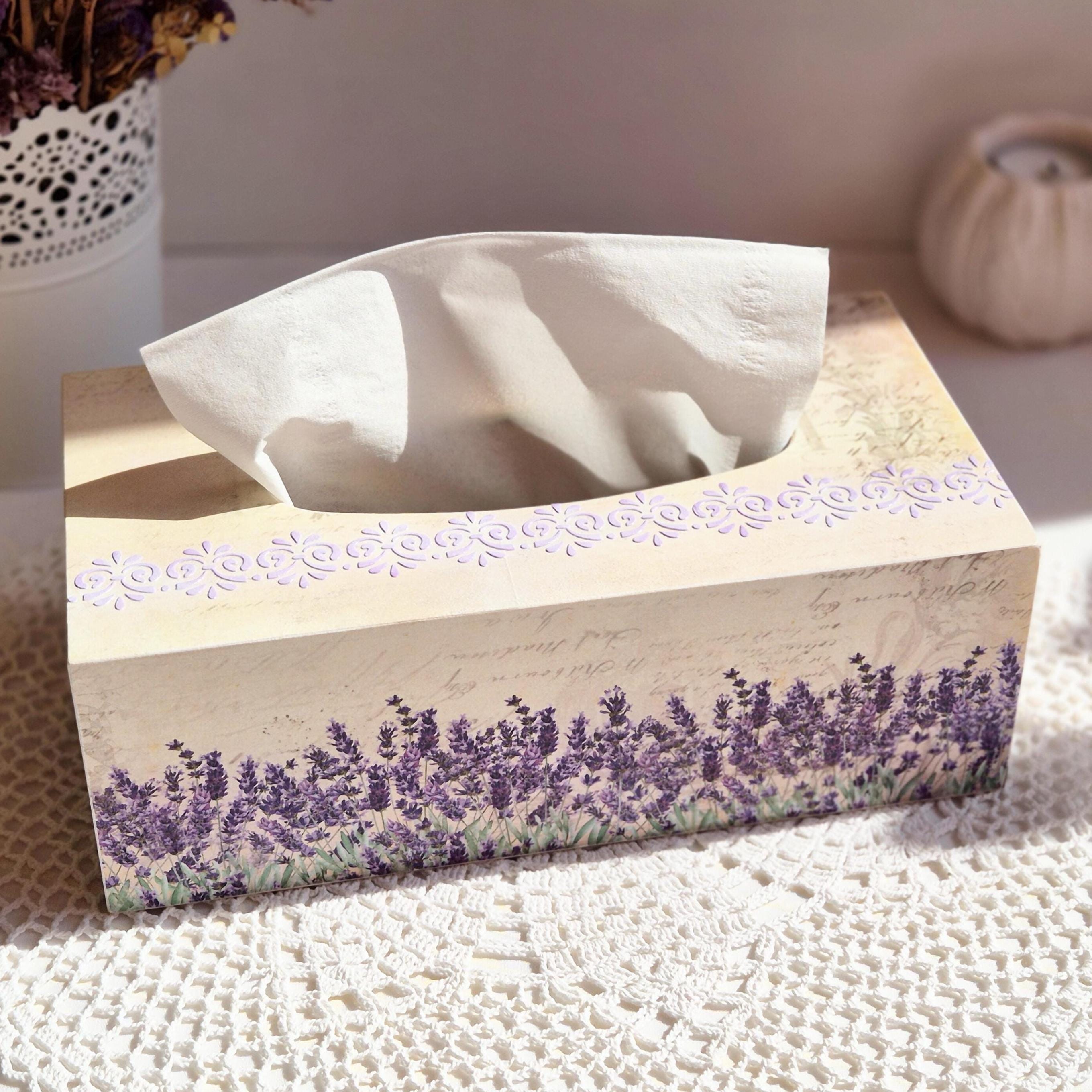 Coperchio per scatola fazzoletti 24 x 12 cm, Limoni