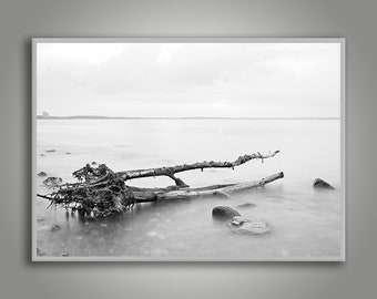 Fotografie Kunstdruck Fine Art Print Meer schwarz-weiss maritim