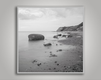 Fine Art Print Kunstdruck Fotografie schwarz weiss Küste Meer