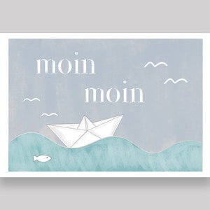 Moin Karte Grußkarte Postkarte Din A6