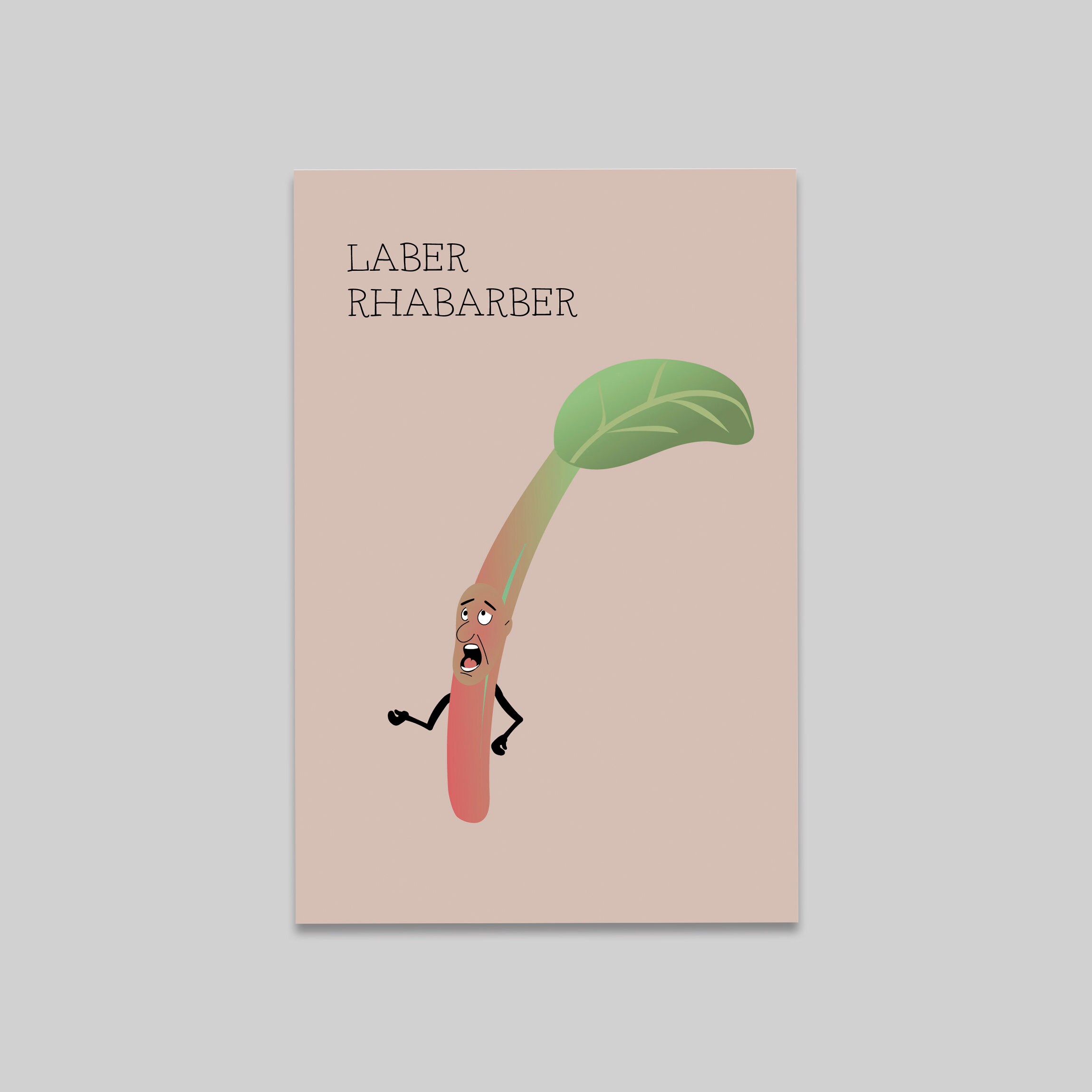Laber Rhabarber Karte Grußkarte Postkarte - Etsy.de