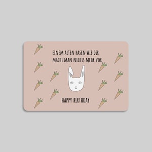 Alter Hase Geburtstagskarte