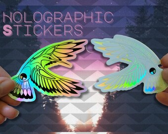 HoloGraphic Tribal Hummingbird Vinyl Sticker
