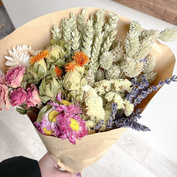 Dried Flower Bouquet Etsy UK