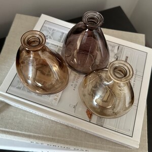 Neutral Glass Vases (Set of 3)
