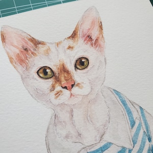 TOEVOEGEN: wenskaart huisdier portret of print (5 x 7", 8 x 10", 8,5 x 11" 5 x 7" blanco kaart of set van 6 A2-wenskaarten)