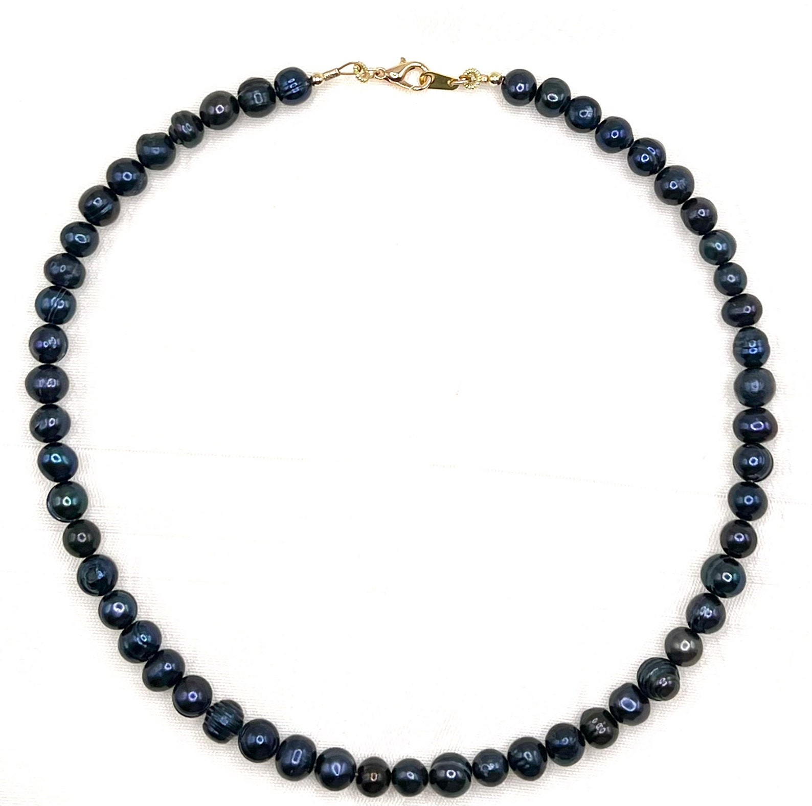 Black Freshwater Pearl Necklace for Men Black Pearl Necklace Etsy