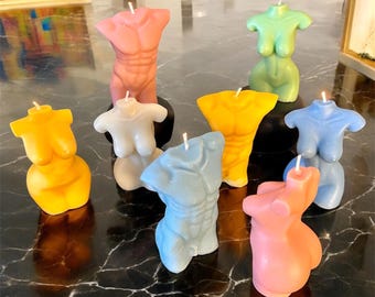 Scented Body Candle • Modern Torso Candle • Handmade Soy Wax Figure Candle • Aesthetic Home Décor Gift