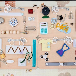 Educational Adult Dementia board, Occupational Therapy Gifts Sensory Activity Montessori Busy Board Alzheimer Activities Autism Toys