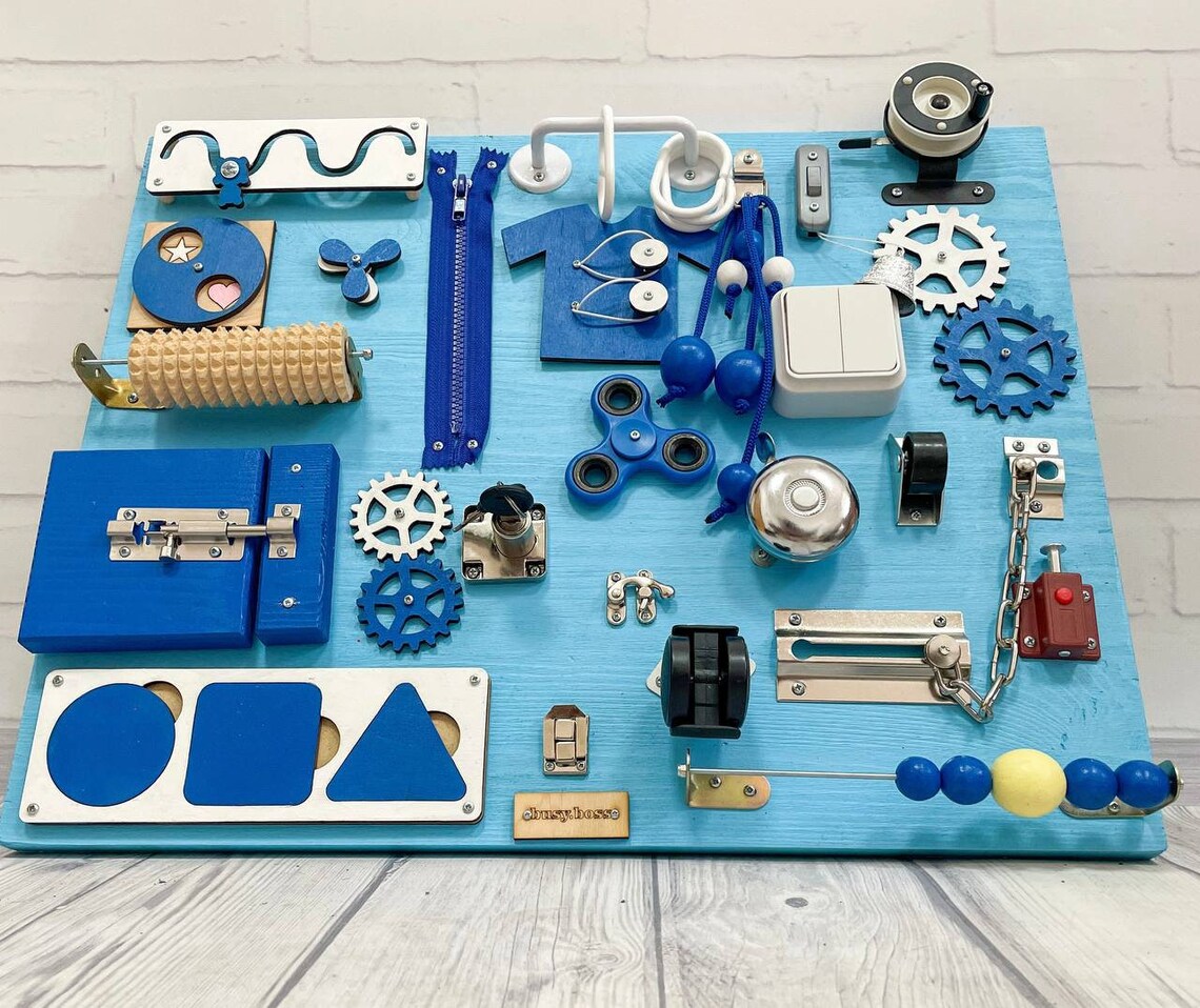 Busy Board Toddler Busy Board Montessori Busy Board Wood Sensory Board