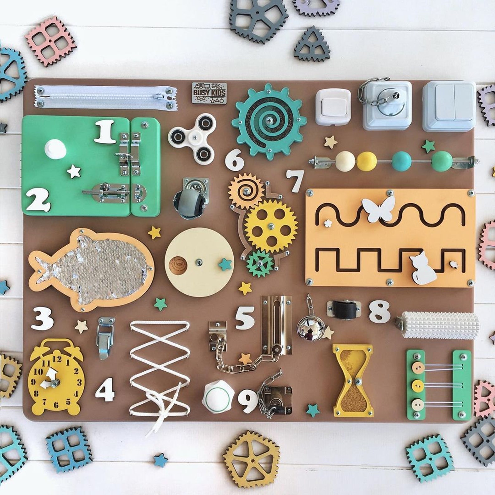 Busy Board 20x25.5 Toddler Busy Board Montessori Etsy